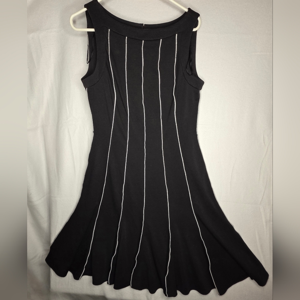 Studio I Black Mini Dress with White Accents Size‎ 12